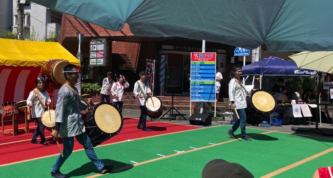 たまプラ-ザ夏祭りでの和太鼓演奏の様子3