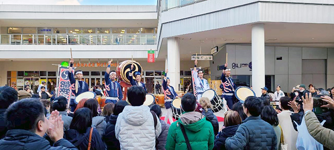 202601たまプラーザテラスでの和太鼓演奏の様子7