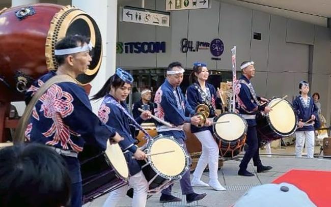 202601たまプラーザテラスでの和太鼓演奏の様子6