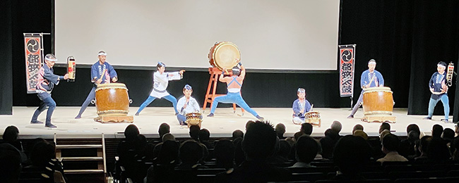 2025すみれが丘町内会周年祭での和太鼓演奏の様子6