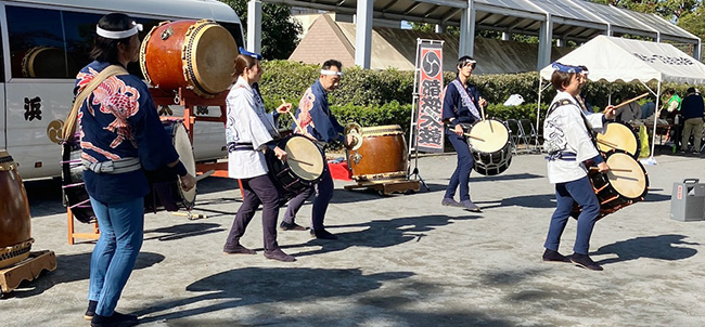 2025青葉台収穫祭での和太鼓演奏の様子2