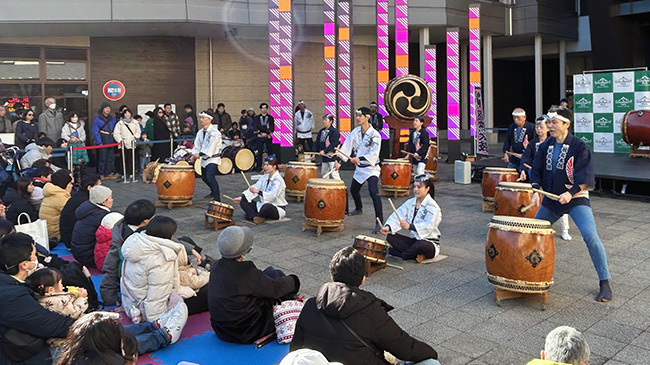 2026グランベリーパークでの和太鼓演奏の様子1