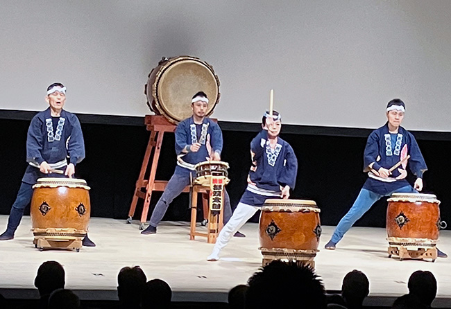 2025すみれが丘町内会周年祭での和太鼓演奏の様子3