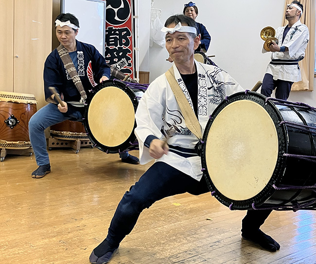 2025社会福祉法人瀬谷ハートでの和太鼓演奏の様子2