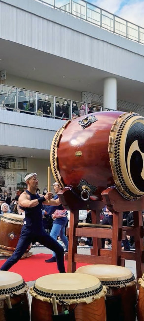 202601たまプラーザテラスでの和太鼓演奏の様子10