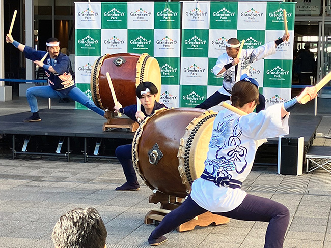 2026グランベリーパークでの和太鼓演奏の様子4