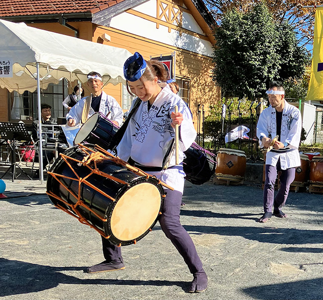 2025愛のフェスティバルでの和太鼓演奏の様子4