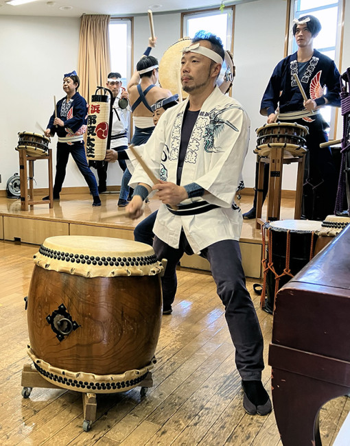 2025社会福祉法人瀬谷ハートでの和太鼓演奏の様子4