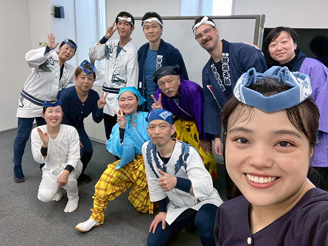 202601アートフォーラムあざみ野での和太鼓演奏の様子1