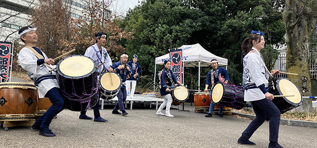 2026Jリーグ開幕戦での和太鼓演奏の様子4