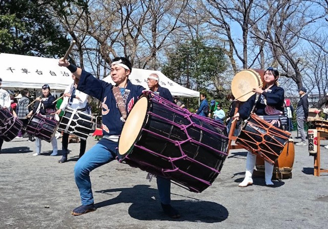 2026千草台イキイキフェスタでの和太鼓演奏の様子3