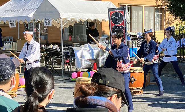 2025愛のフェスティバルでの和太鼓演奏の様子2
